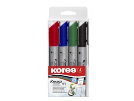 Popisovač Kores K-marker Flipchart - sada 4 ks / kulatý hrot Popisovač Kores K-marker Flipchart - sada 4 ks / kulatý hrot