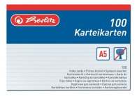 Herlitz 01150507 náhradní karty do kartotéky 100 ks A5 Herlitz 01150507 náhradní karty do kartotéky 100 ks A5
