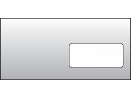 Obálky DL samolepicí s krycí páskou - okénko vpravo / 1000 ks