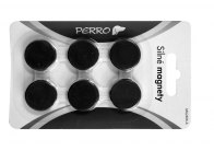 Magnety Perro silné - průměr 24 mm / černé / 6 ks Magnety Perro silné - průměr 24 mm / černé / 6 ks