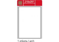 Print etikety A4 pro laserový a inkoustový tisk - 210 x 297 mm (1 etiketa / arch) / hnědé (karton) Print etikety A4 pro laserový a inkoustový tisk - 210 x 297 mm (1 etiketa / arch) / hnědé (karton)
