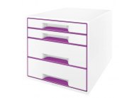 Zásuvkový box Leitz WOW - 2+2 zásuvky / fialová Zásuvkový box Leitz WOW - 2+2 zásuvky / fialová