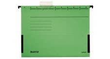 Závěsné desky Leitz Alpha s bočnicemi - zelená