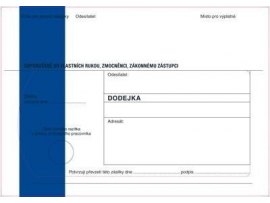 Obálky B6 s dodejkou samopropisovací - s modrým pruhem / 1000 ks Obálky B6 s dodejkou samopropisovací - s modrým pruhem / 1000 ks