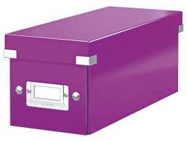 Krabice Leitz Click & Store - na CD / fialová