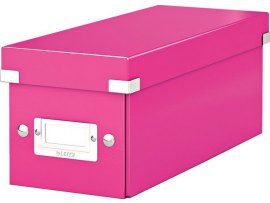 Krabice Leitz Click & Store - na CD / růžová