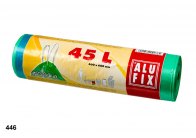 Alufix pytle do koše stahovací 60x60cm / 45l / 20ks / zelené