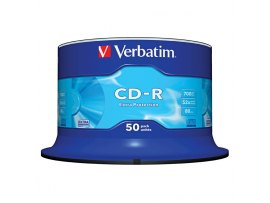 Verbatim CD-R 700 MB - 52x / bez krabiček Spindle / 50 ks Verbatim CD-R 700 MB - 52x / bez krabiček Spindle / 50 ks