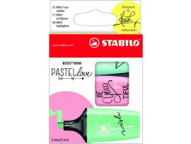 Zvýrazňovače STABILO BOSS MINI PASTEL - sada 3 ks Zvýrazňovače STABILO BOSS MINI PASTEL - sada 3 ks