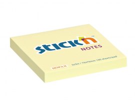 Samolepicí bločky Stick´n by Hopax žluté - 76 x 76 mm / 100 lístků Samolepicí bločky Stick´n by Hopax žluté - 76 x 76 mm / 100 lístků