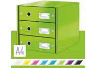 Zásuvkový box Leitz Click & Store - 3 zásuvky / zelená Zásuvkový box Leitz Click & Store - 3 zásuvky / zelená