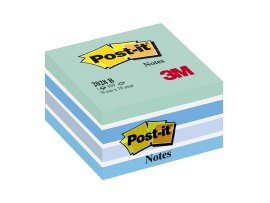 Samolepicí bločky Post-it kostky - modré odstíny / 450 lístků