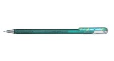 Gelové pero Pentel K 110 metalické dvoubarevné - zelená / metalická modrá