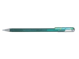 Gelové pero Pentel K 110 metalické dvoubarevné - zelená / metalická modrá Gelové pero Pentel K 110 metalické dvoubarevné - zelená / metalická modrá