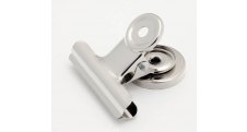 Klipy kovové stříbrné - 50 mm + magnet