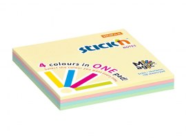 Samolepicí bločky Stick´n by Hopax Magic - 76 x 76 mm / 4 x 25 / pastelové barvy Samolepicí bločky Stick´n by Hopax Magic - 76 x 76 mm / 4 x 25 / pastelové barvy