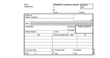 MSK 47 příjmový pokladní doklad číslovaný + stvrzenka 2 x 50 listů NCR A6