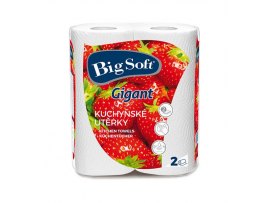BigSoft papírové utěrky v roli Gigant 2-vrstvé 2ks