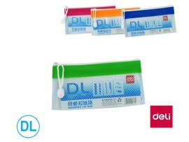 Spisové desky LUMA na zip síťované - DL / barevný mix Spisové desky LUMA na zip síťované - DL / barevný mix