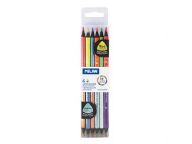 Pastelky Milan DUO - neon / metalické / 12 barev Pastelky Milan DUO - neon / metalické / 12 barev