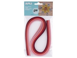 Quilling APLI papírové proužky / mix růžových barev / 120 ks