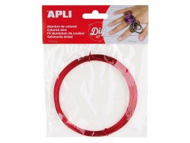 Modelovací drát APLI červený / šířka 1,5mm / délka 5m Modelovací drát APLI červený / šířka 1,5mm / délka 5m