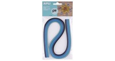Quilling APLI papírové proužky / mix modrých barev / 120 ks