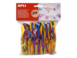 Pěnovka APLI - číslice / mix barev / 120 ks