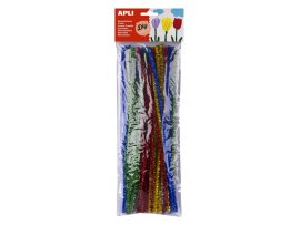 Modelovací drátky APLI se třpytkami / 30 cm / mix barev / 50 ks