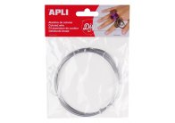 Modelovací drát APLI stříbrný / šířka 1,5mm / délka 5m Modelovací drát APLI stříbrný / šířka 1,5mm / délka 5m