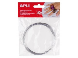 Modelovací drát APLI stříbrný / šířka 1,5mm / délka 5m Modelovací drát APLI stříbrný / šířka 1,5mm / délka 5m