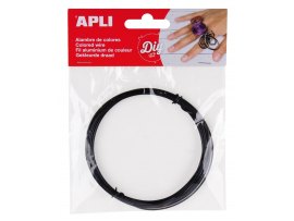 Modelovací drát APLI černý / šířka 1,5mm / délka 5m