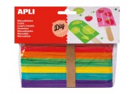 Nanuková dřívka APLI mix barev / 40 ks Nanuková dřívka APLI mix barev / 40 ks