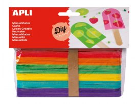 Nanuková dřívka APLI mix barev / 40 ks Nanuková dřívka APLI mix barev / 40 ks