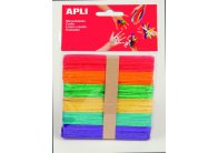 Nanuková dřívka APLI mix barev / 50 ks