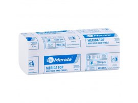 Papírové ručníky skládané Z-Z Merida bílé / 2-vrstvé / 160 ks