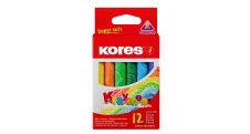 Voskové pastelky trojhranné Kores Kraynones - 12 barev