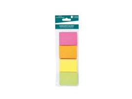 Samolepicí bločky Concorde neonové - 51 mm x 38 mm / 4 ks