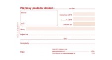 Baloušek příjmový pokladní doklad - A6 / nečíslovaný / 50 listů / NCR / PT020