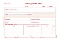 Příjmový pokladní doklad i pro podvojné účetnictví Baloušek A6 / nečíslovaný / 50 listů / ET030