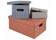 Krabice Emba úložná s víkem - bílá / A5 / 22 x 15,5 x 10 cm