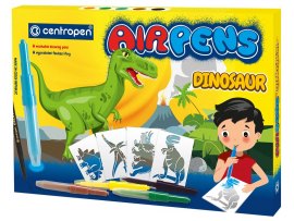 Sada foukacích popisovačů Centropen Air Pens Dinosaur 5+1