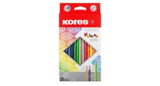 Pastelky Kores Kolores Style trojhranné / 15 barev