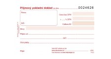 Baloušek Tisk příjmový pokladní doklad - A6 / číslovaný / 50 listů 1+1 / PT022