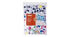 Samolepicí pohyblivé oči APLI Jumbo mix velikostí / 600 ks
