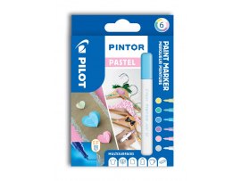 Pilot Pintor 4077 EF Pastel akryl sada 6ks