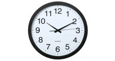 Nástěnné hodiny Hama Jumbo tiché / černé / průměr 40 cm
