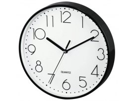 Nástěnné hodiny Hama PG-220 černé / tichý chod / průměr 22 cm