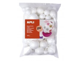 Polystyrénové koule APLI Jumbo / mix velikostí / 100 ks