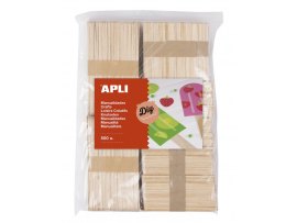 Nanuková dřívka APLI Jumbo přírodní / mix velikostí / 800 ks
